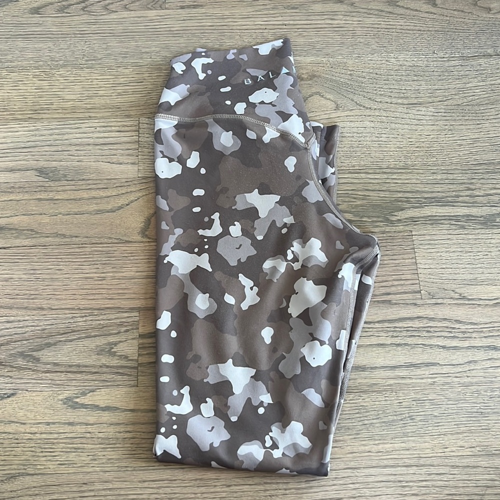Balance Athletica Brown and White Camouflage Leggings